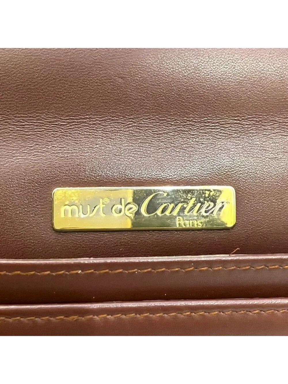 Cartier Must Line Business Bag Leather
